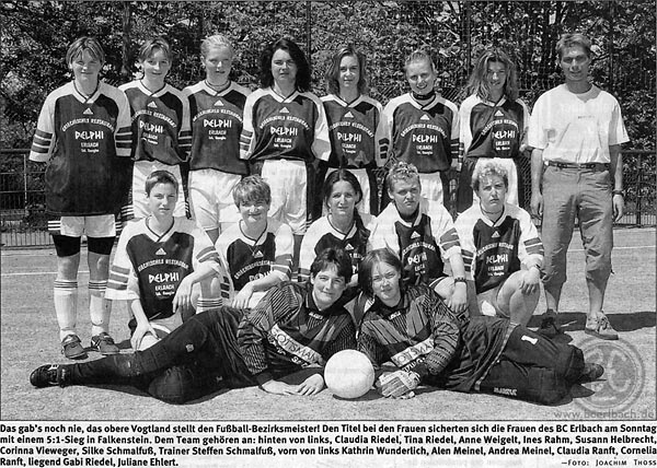 BC Erlbach - Bezirksligameister 2000/01