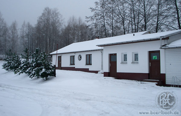 BC Erlbach Vereinshaus im Winter