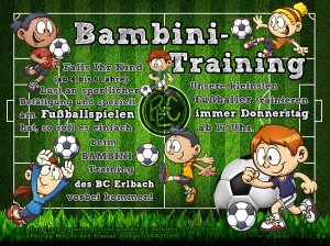 BC Erlbach Bambini Training - Immer Donnerstag ab 17 Uhr
