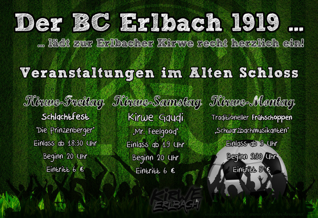 Erlbacher Kirwe 2015 - BC Erlbach - Alte Schloss