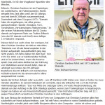 Christian "Saddi" Sandner - 66 Jahre (Artikel 2014 - Freie Presse)
