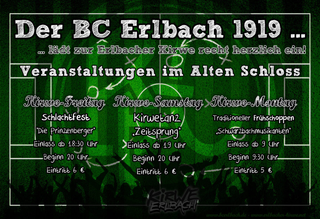 Erlbacher Kirwe 2016 - BC Erlbach - Alte Schloss