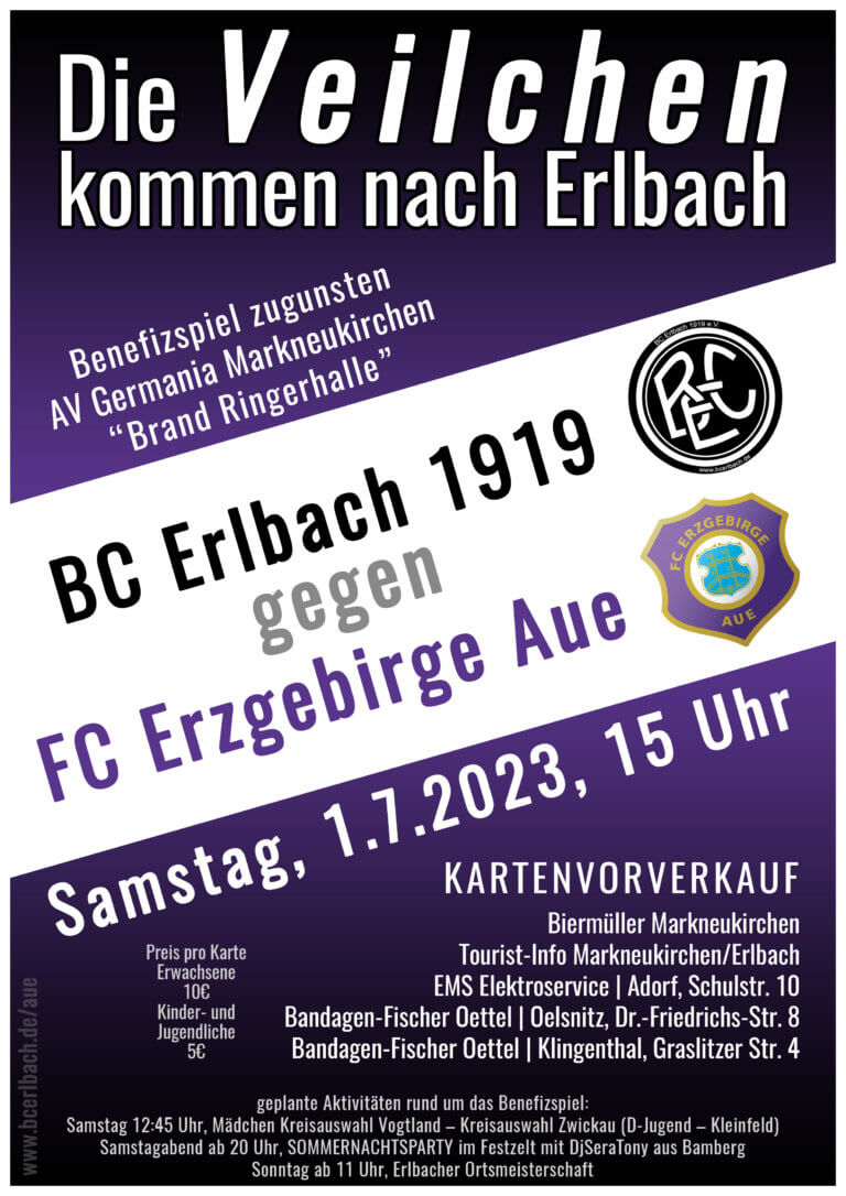 Ankündigung Benefizspiel